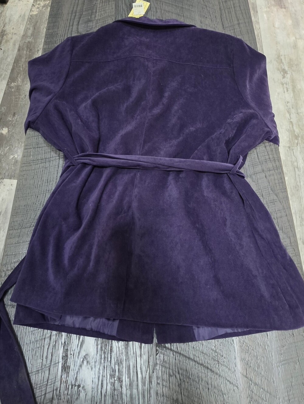 Nwt Selene Sport Purple Belted Utility Jacket (Size:1x) - Picture 5 of 6